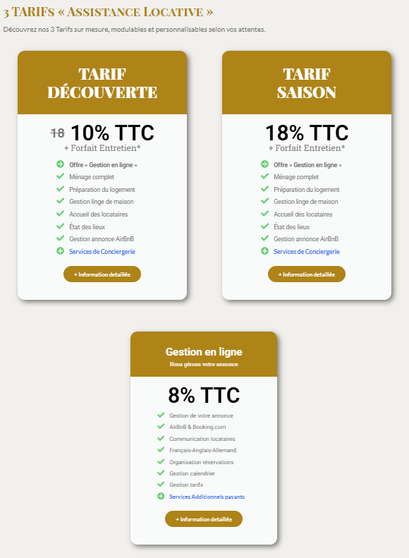 Forfaits Assistance locative - Conciergerie CS - Contis - Saint-Julien en Born - Lit-et-Mixe - Uza - Onesse-Laharie - Lévignacq - Bias - Mézos
