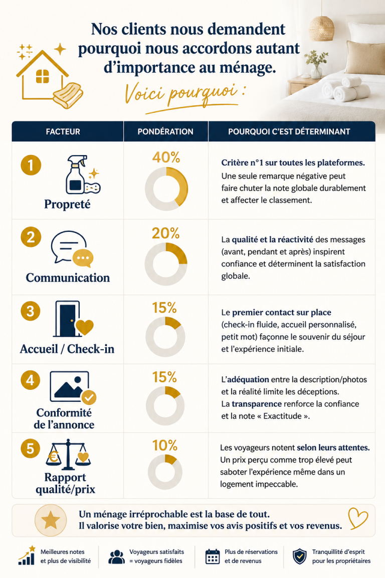 Nettoyage touristique et avis voyageurs - Services & Prix - Conciergerie-CS
